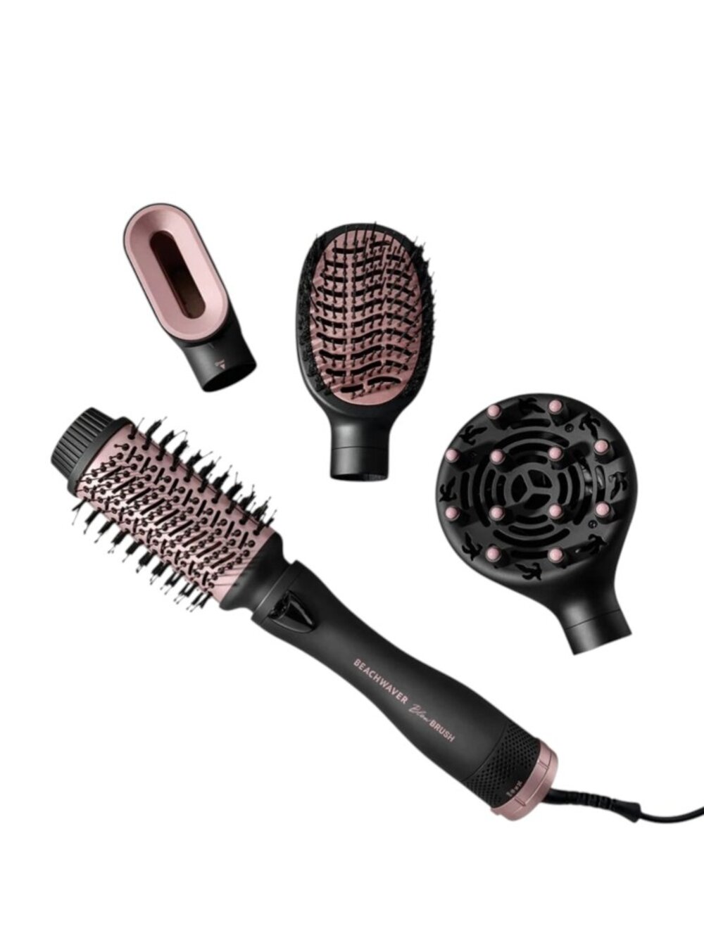 Beachwaver Blow Brush 4-in-1 Styling Brush - Midnight Rose / NIB